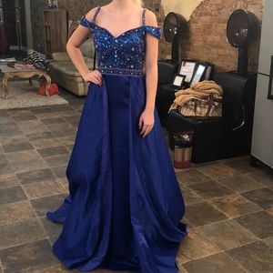 Beautiful custom royal blue dress